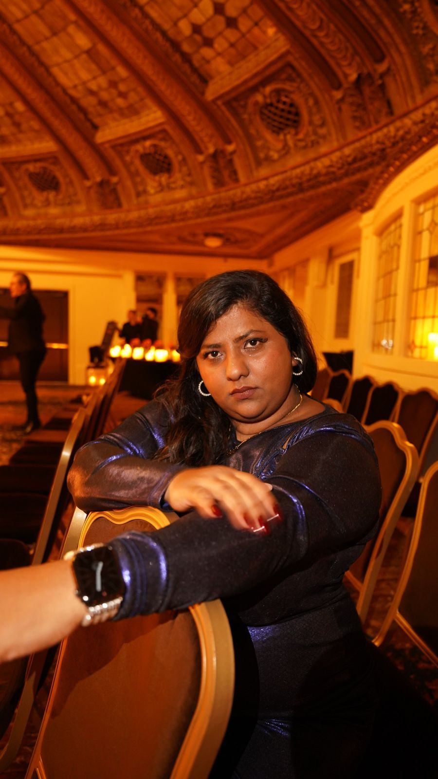 Lakshmi in a golden theater